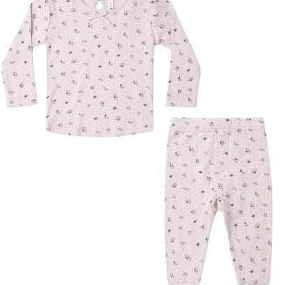 Pointelle Long Sleeve Tee + Legging (Heart Ditsy)