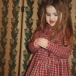 Elin Smock Dress (Brick Check)