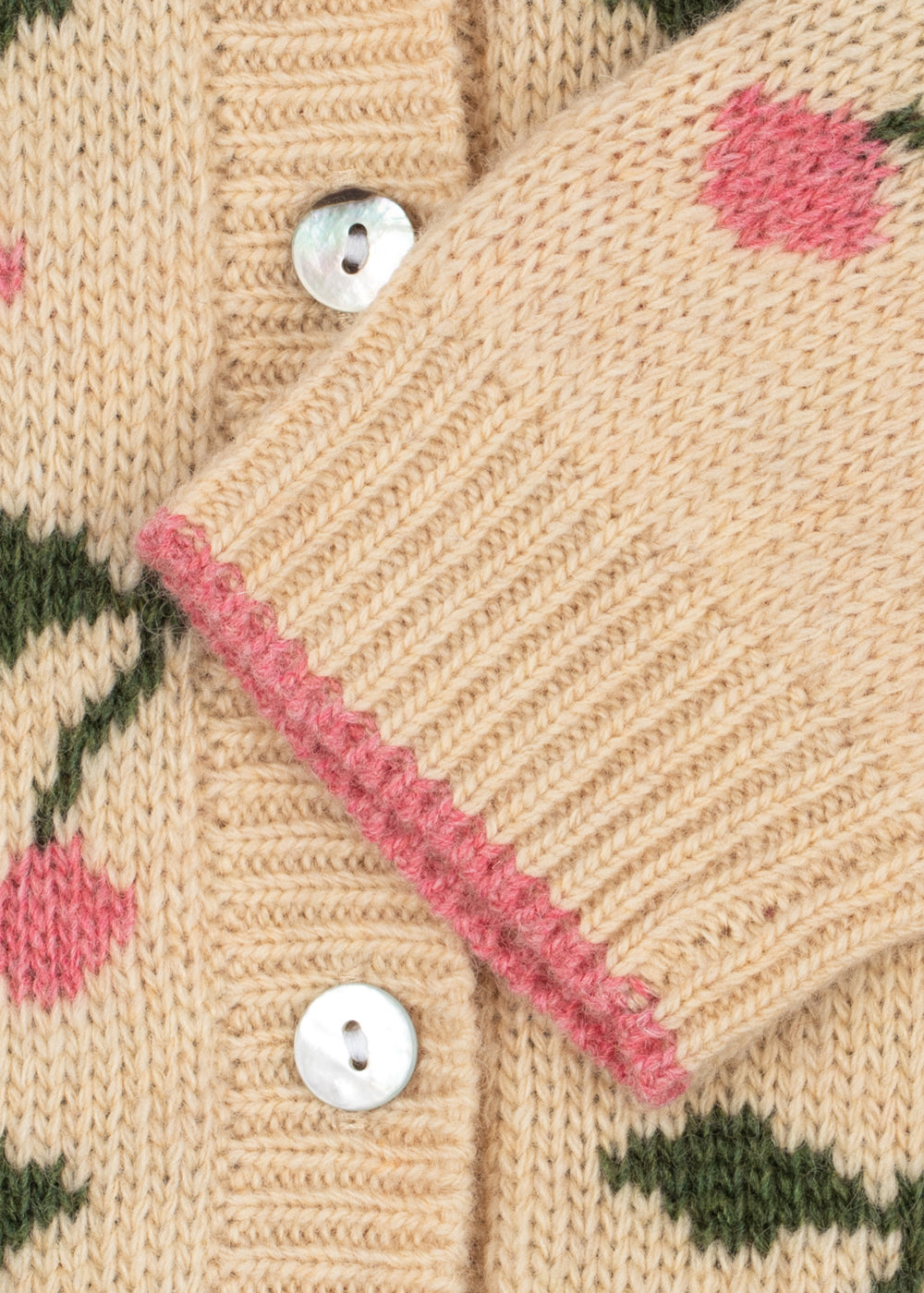 Belou Collar Cardigan (Cherry)