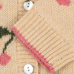 Belou Collar Cardigan (Cherry)