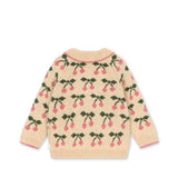 Belou Collar Cardigan (Cherry)