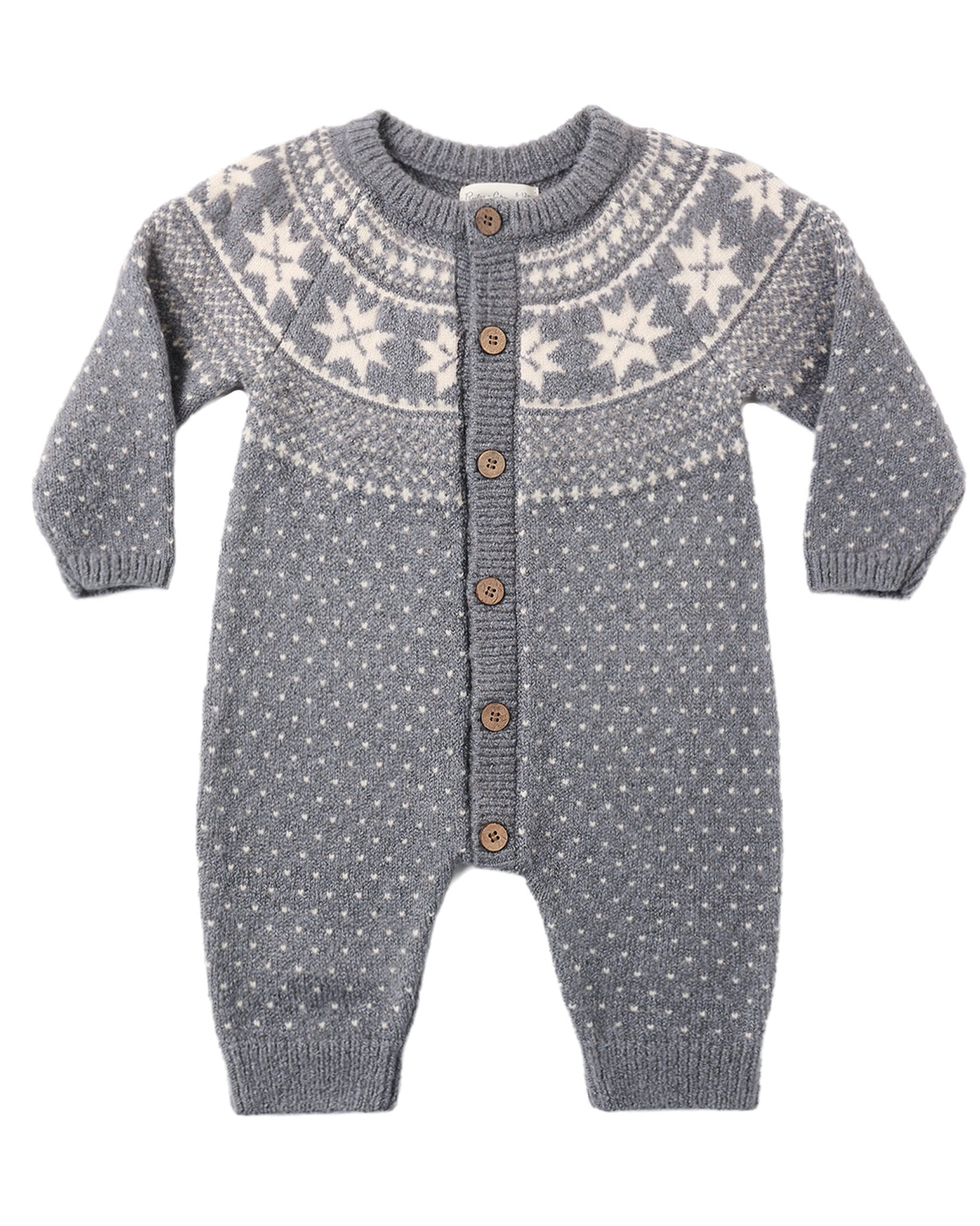 Fair Isle Romper (Slate)