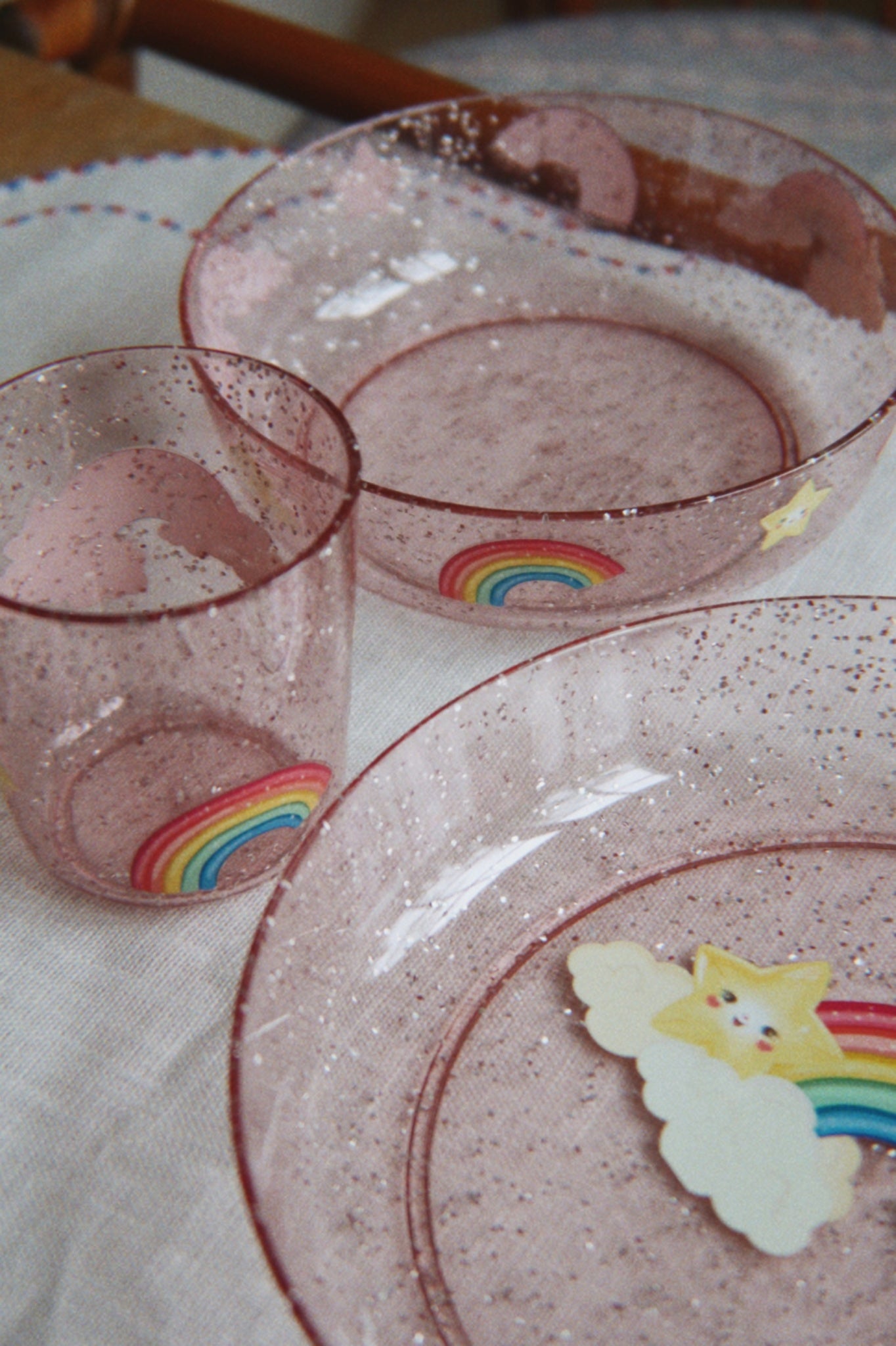 Sparkly Dinner Set (Rainbow)
