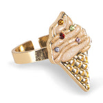 6 Pcs Kitty Sweets Ring Set (Gold)