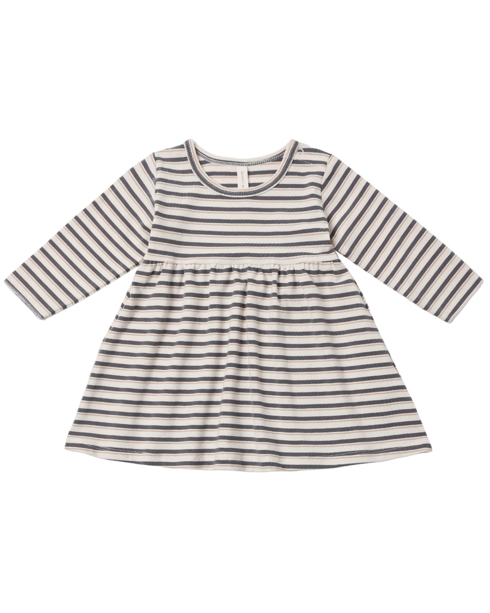 Long Sleeve Baby Dress (Vintage Stripe)