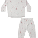 Long Sleeve Tee + Pant Set (Dalmatian)