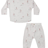 Long Sleeve Tee + Pant Set (Dalmatian)
