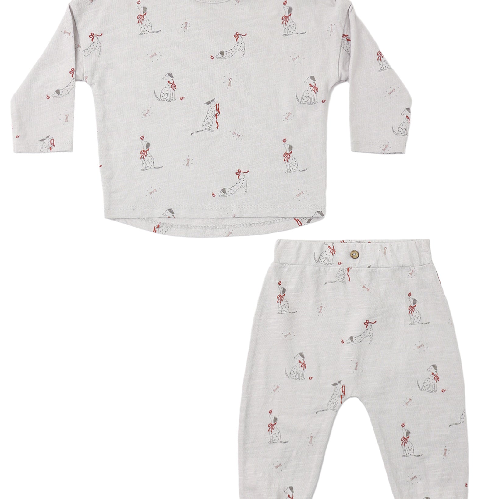 Long Sleeve Tee + Pant Set (Dalmatian)