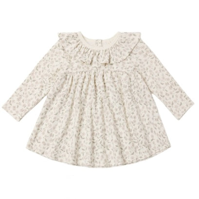 Ruffle Collar Jersey Dress (Floret)