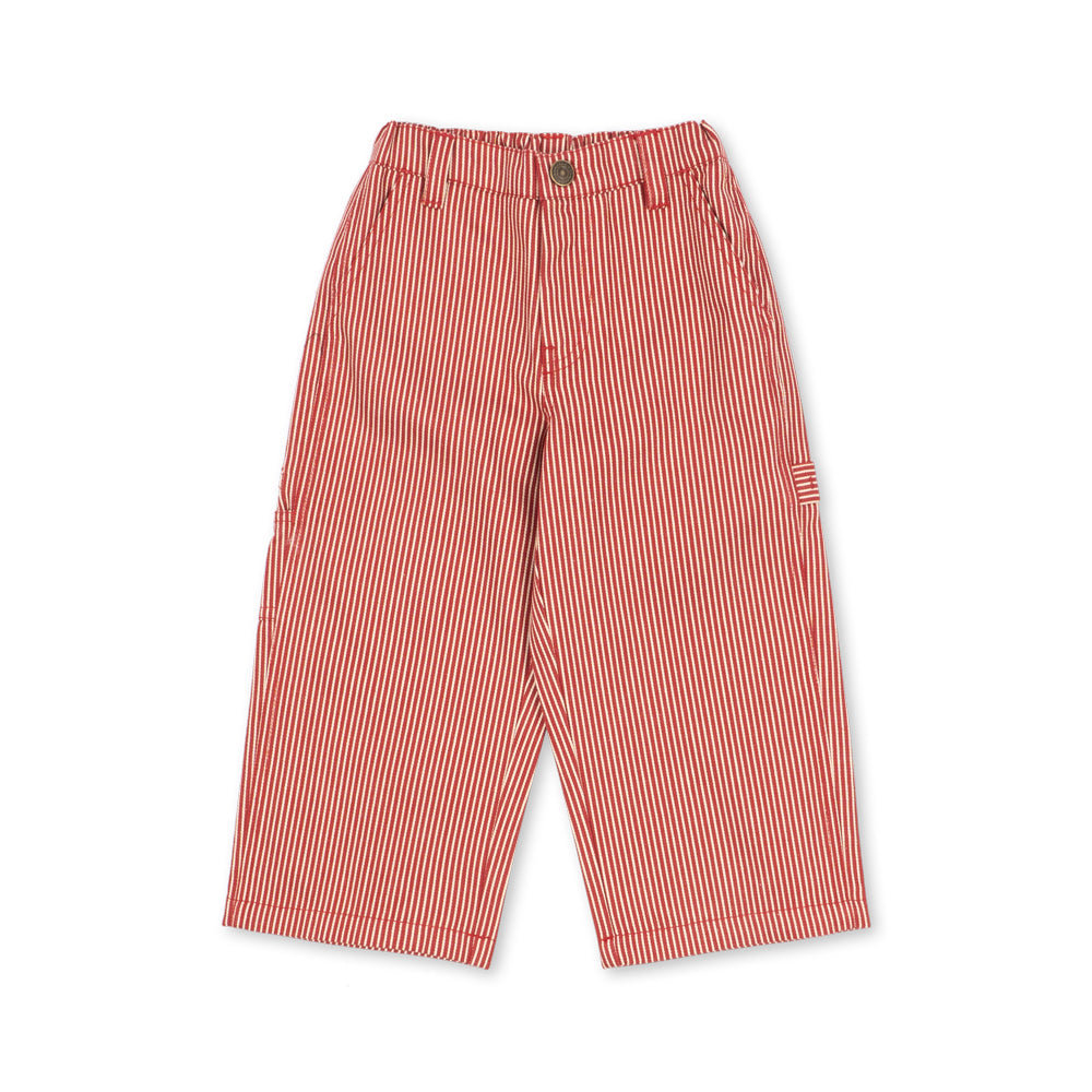 Luc Pants (Milk Rouge Stripe)