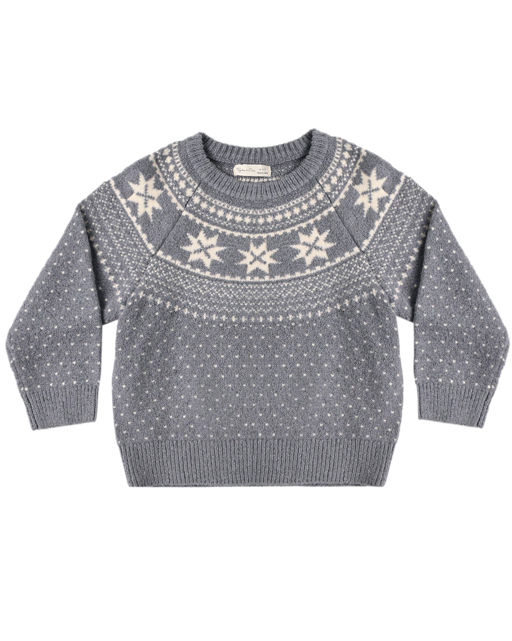 Fair Isle Sweater (Slate)