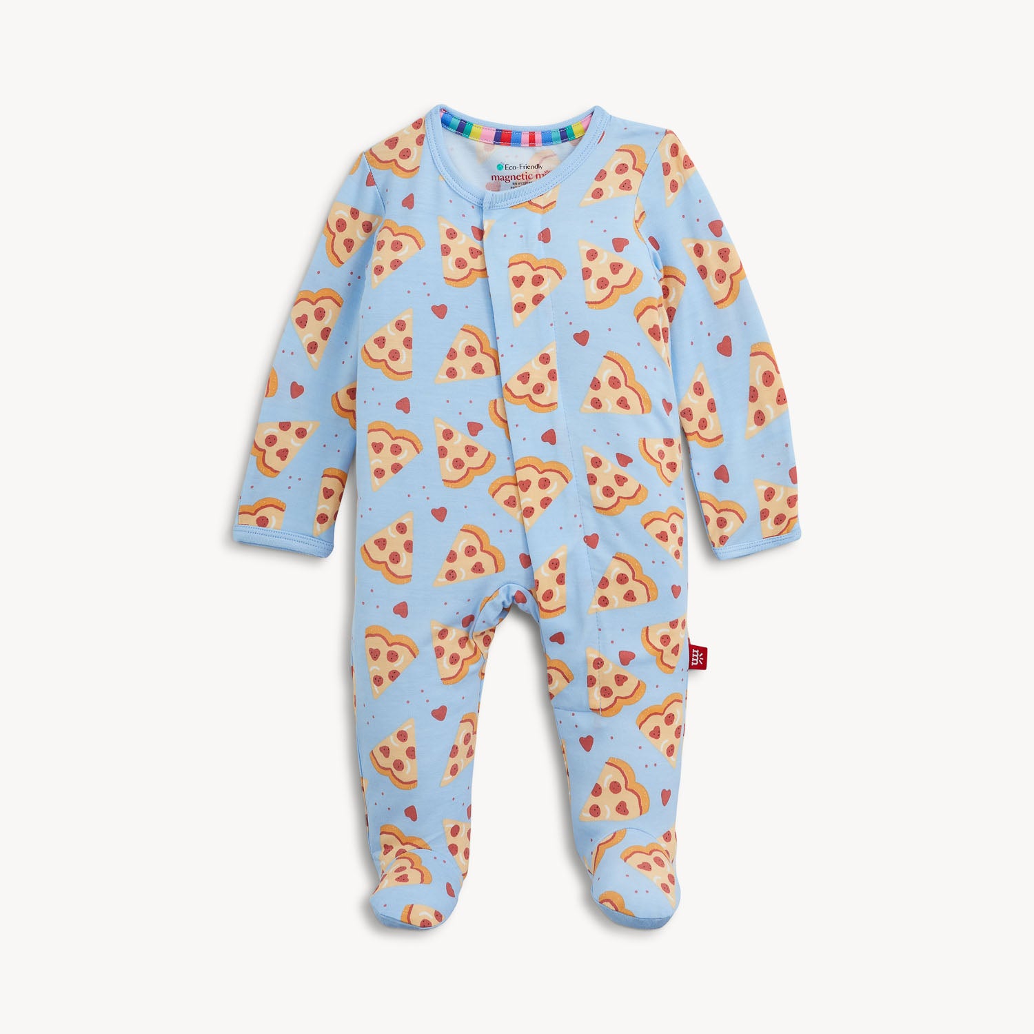 Modal Footie (Pizza My Heart Blue)