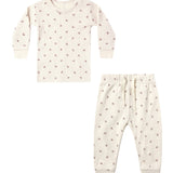 Waffle Top + Pant Set (Fall Ditsy)