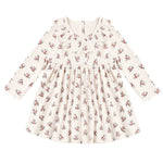 Ruffle Collar Dress (Ruby Bloom)