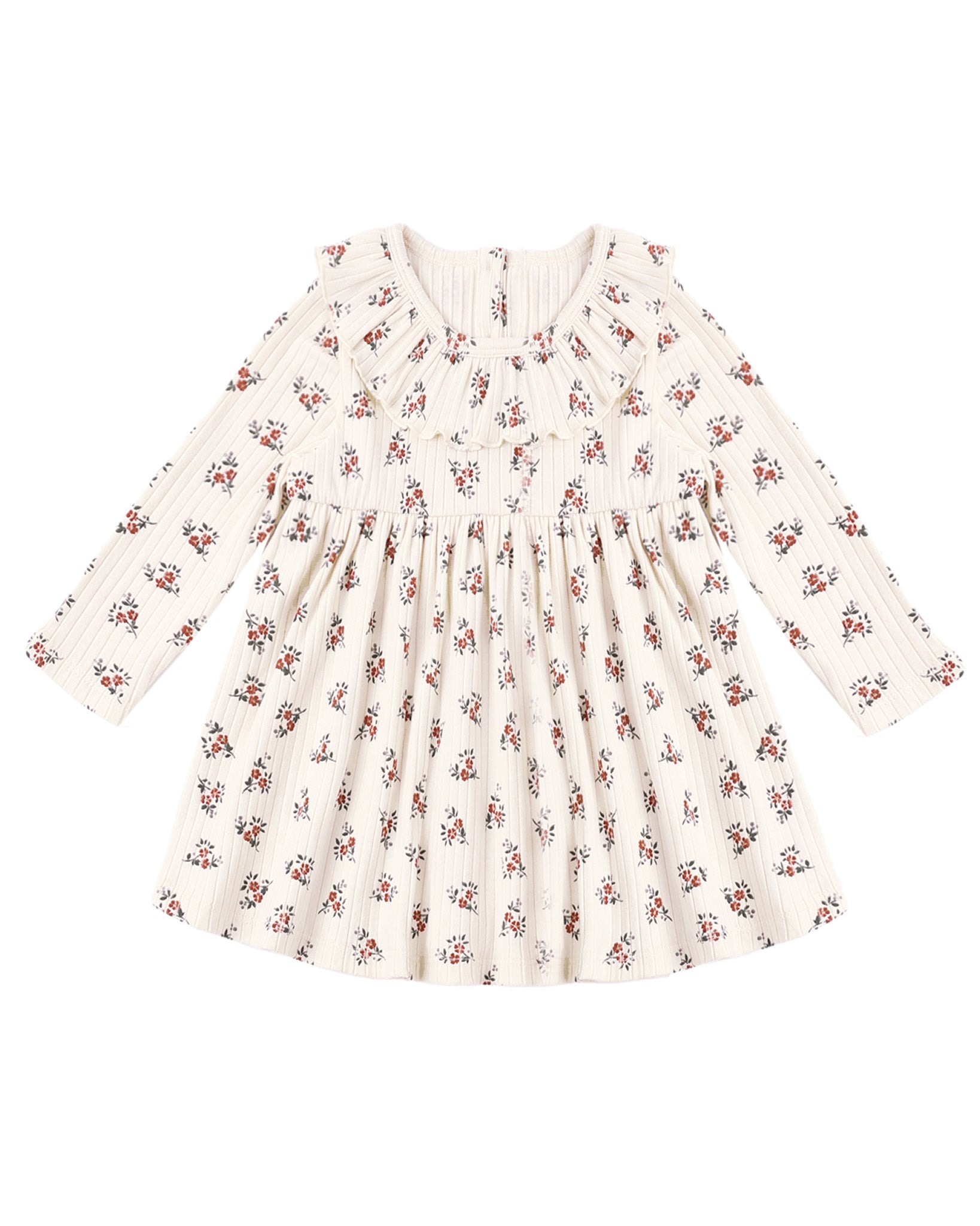 Ruffle Collar Dress (Ruby Bloom)