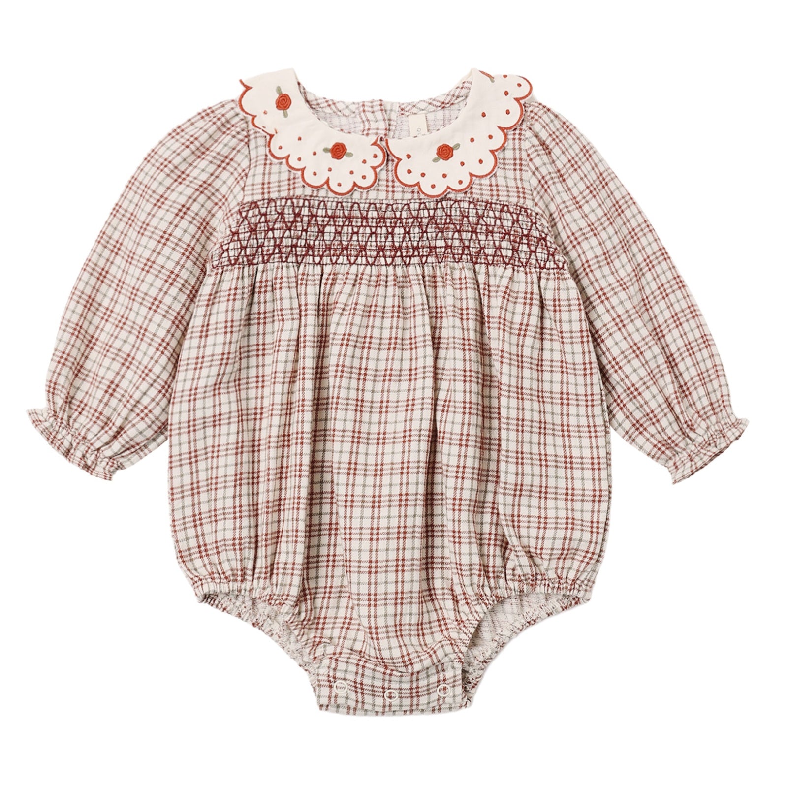Callie Romper (Christmas Plaid)