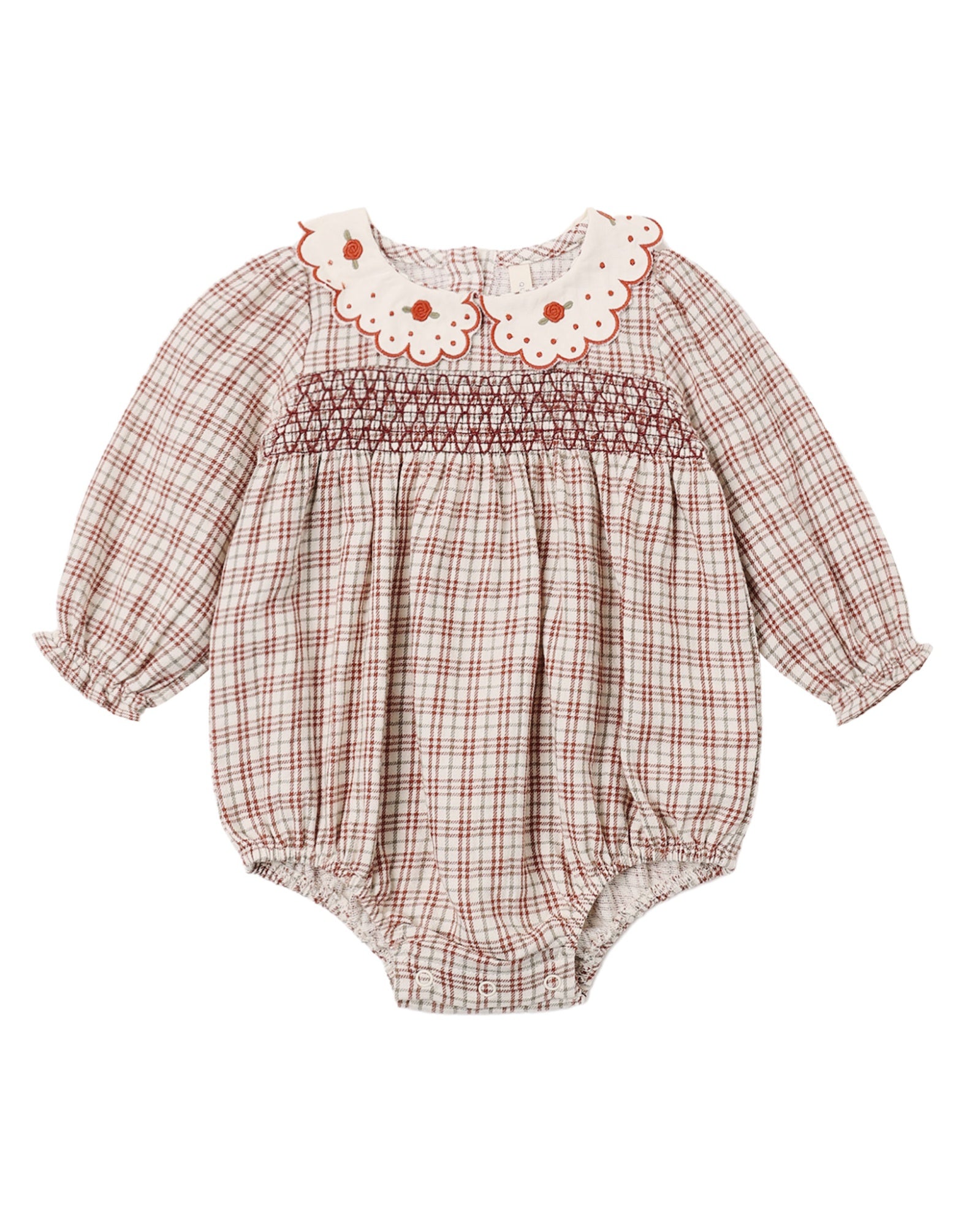 Callie Romper (Christmas Plaid)