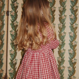 Elin Smock Dress (Brick Check)