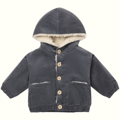Corduroy Hooded Jacket (Midnight)