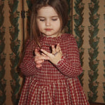 Elin Smock Dress (Brick Check)