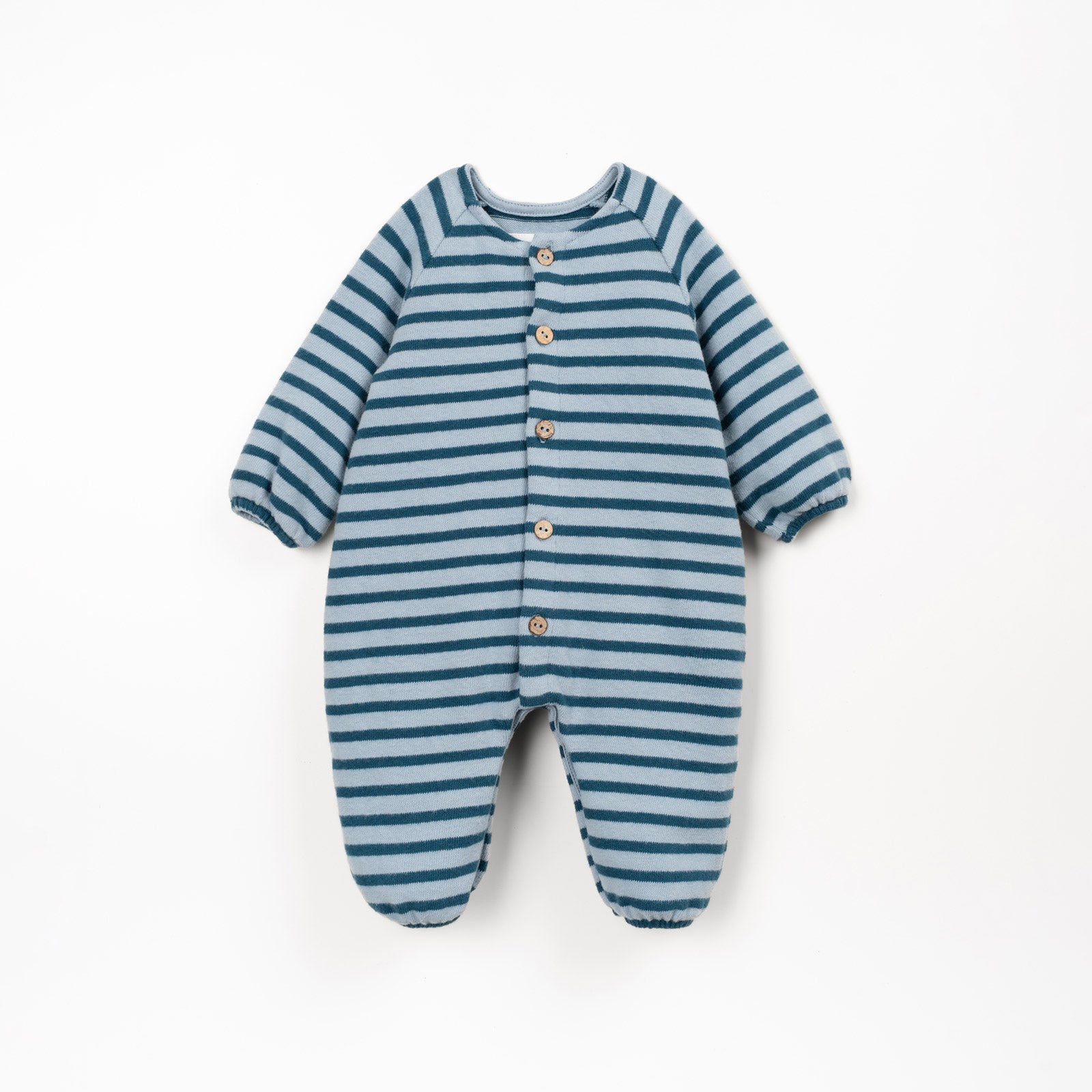 Striped Flame Jersey Jumpsuit (Blue)