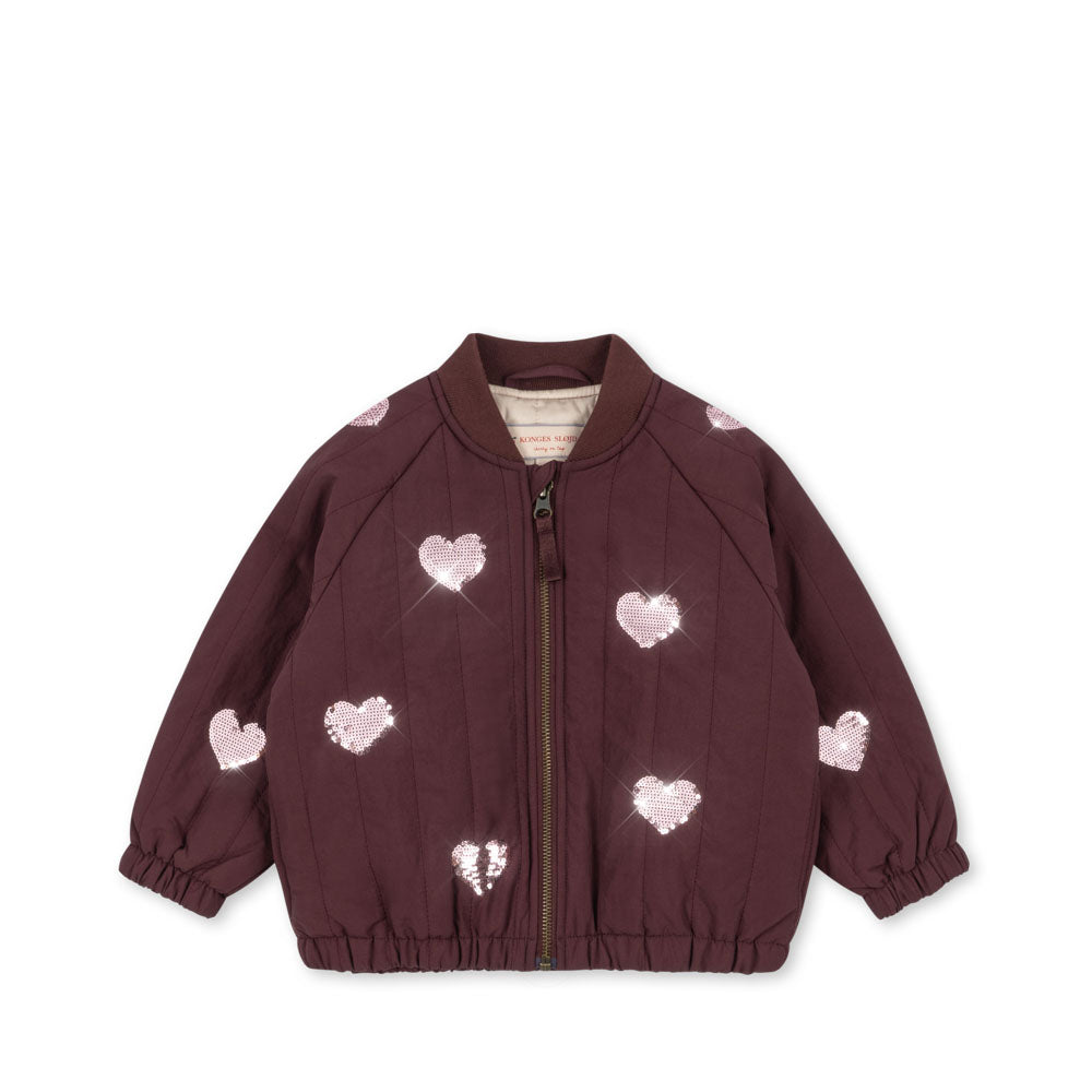 Juno Sequin Bomber Jacket (Decadent Chocolate)