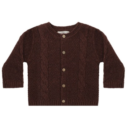 Knit Cardigan (Black Cherry)