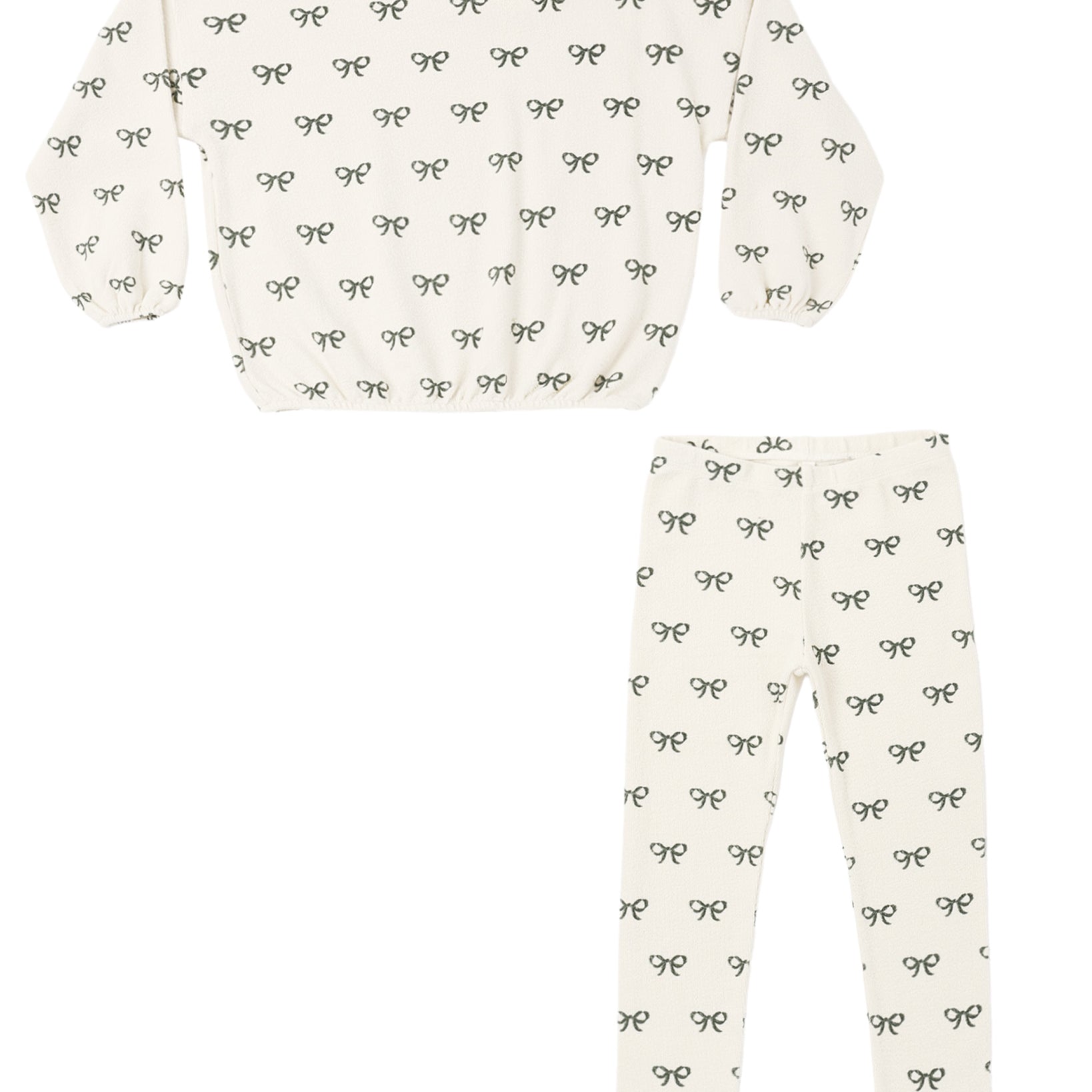 Spongey Knit Set (Evergreen Bows)
