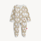 Organic Cotton Footie (Animal Heart)