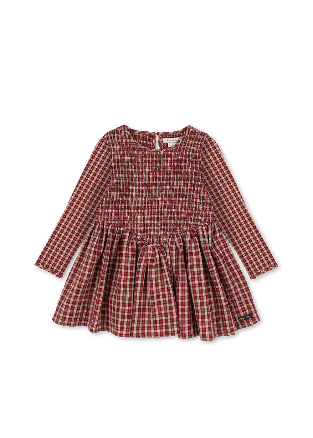 Elin Smock Dress (Brick Check)