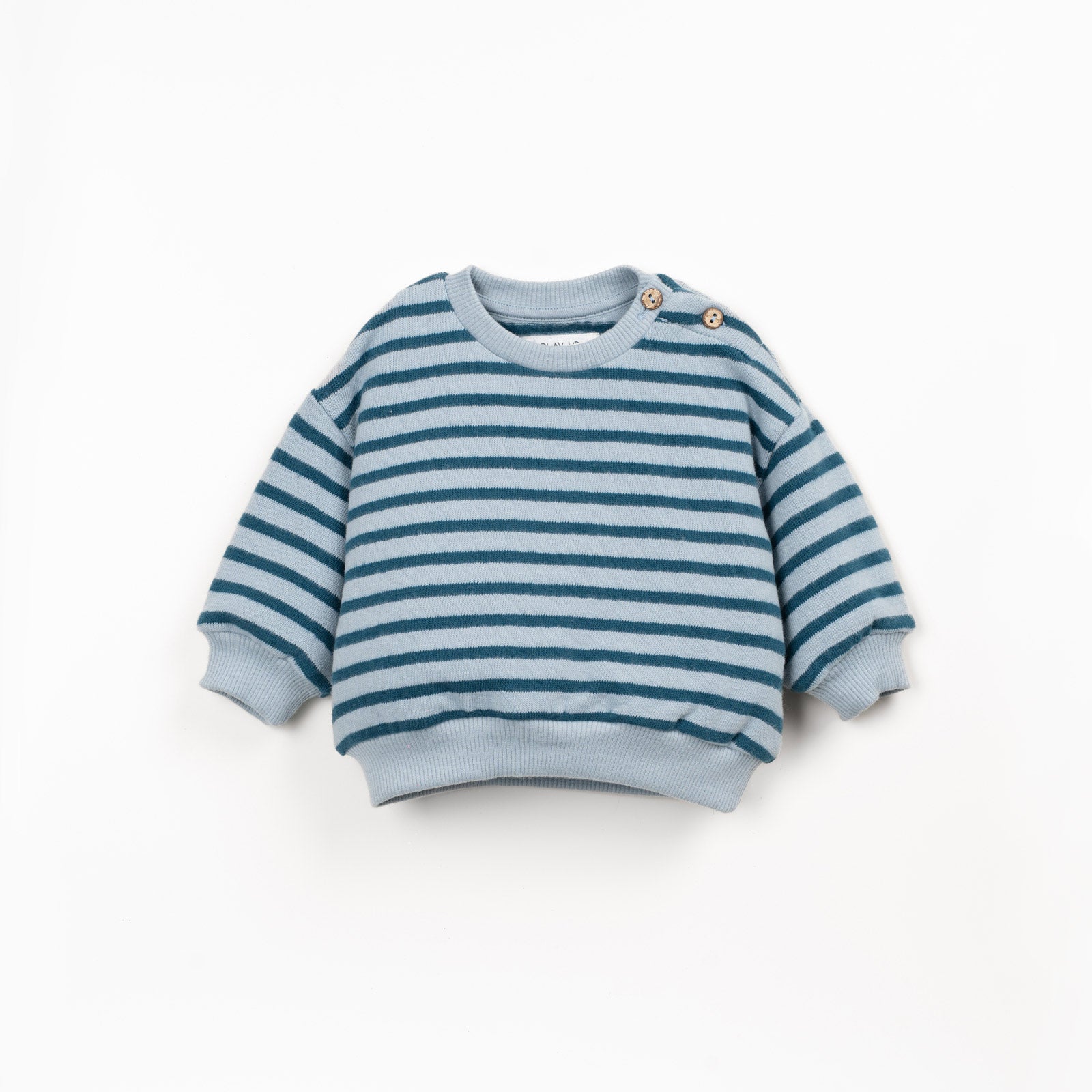Striped Jersey Sweater (Blue)