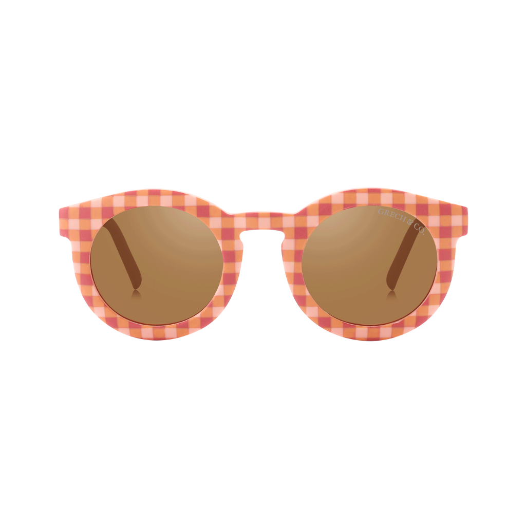Classic Bendable & Polarized Sunglasses (Sunset Gingham)