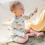 Beach Dinos & Sage Rashguard Set
