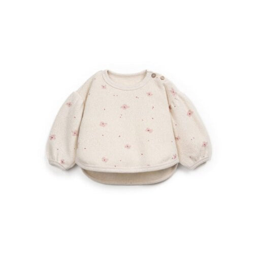 Printed Jersey Sweater (Light Beige)