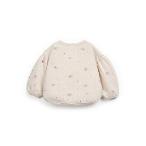 Printed Jersey Sweater (Light Beige)