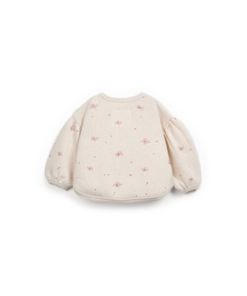 Printed Jersey Sweater (Light Beige)