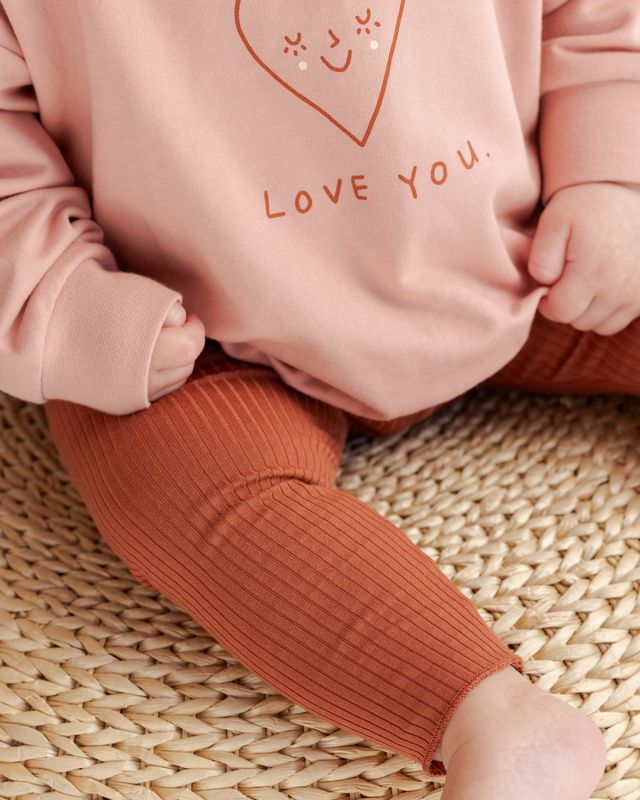 Ribbed Legging (Red)