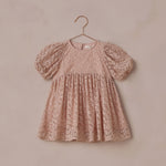 Luna Dress (Rose Embroidered Daisy)