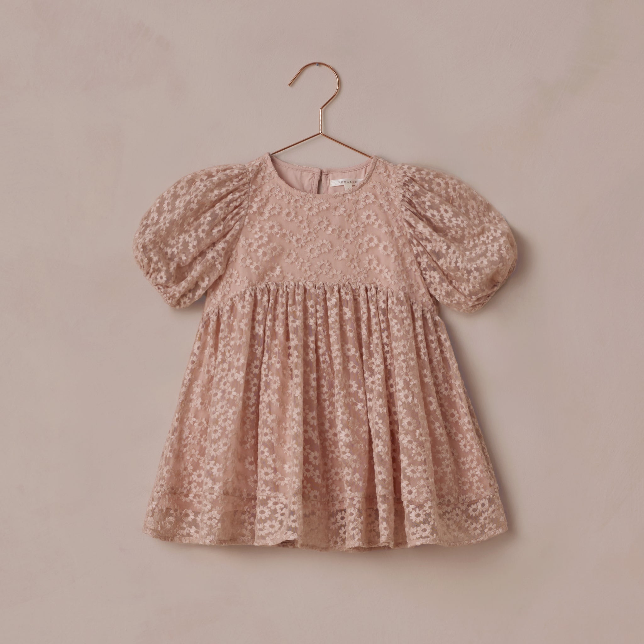 Luna Dress (Rose Embroidered Daisy)