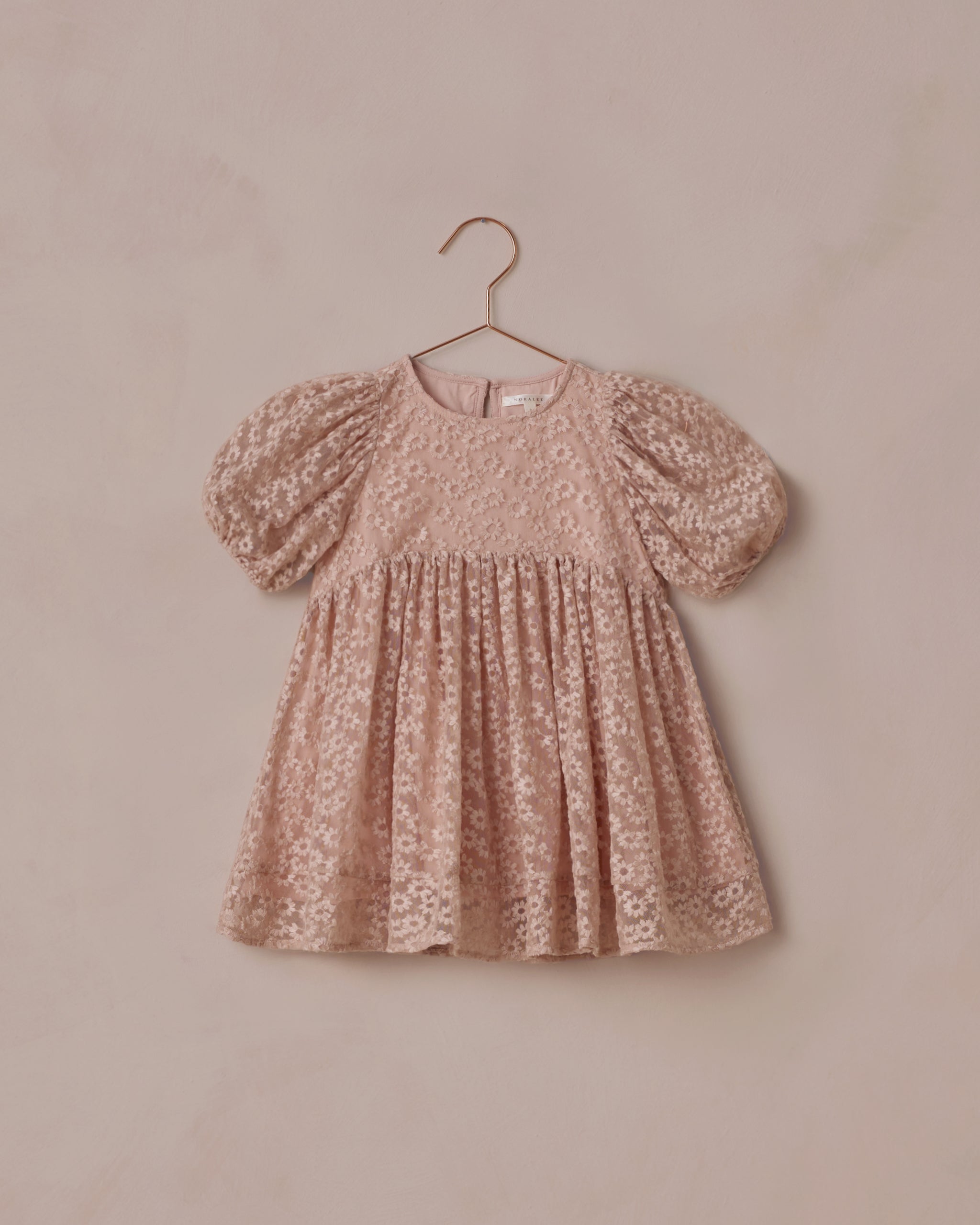 Luna Dress (Rose Embroidered Daisy)