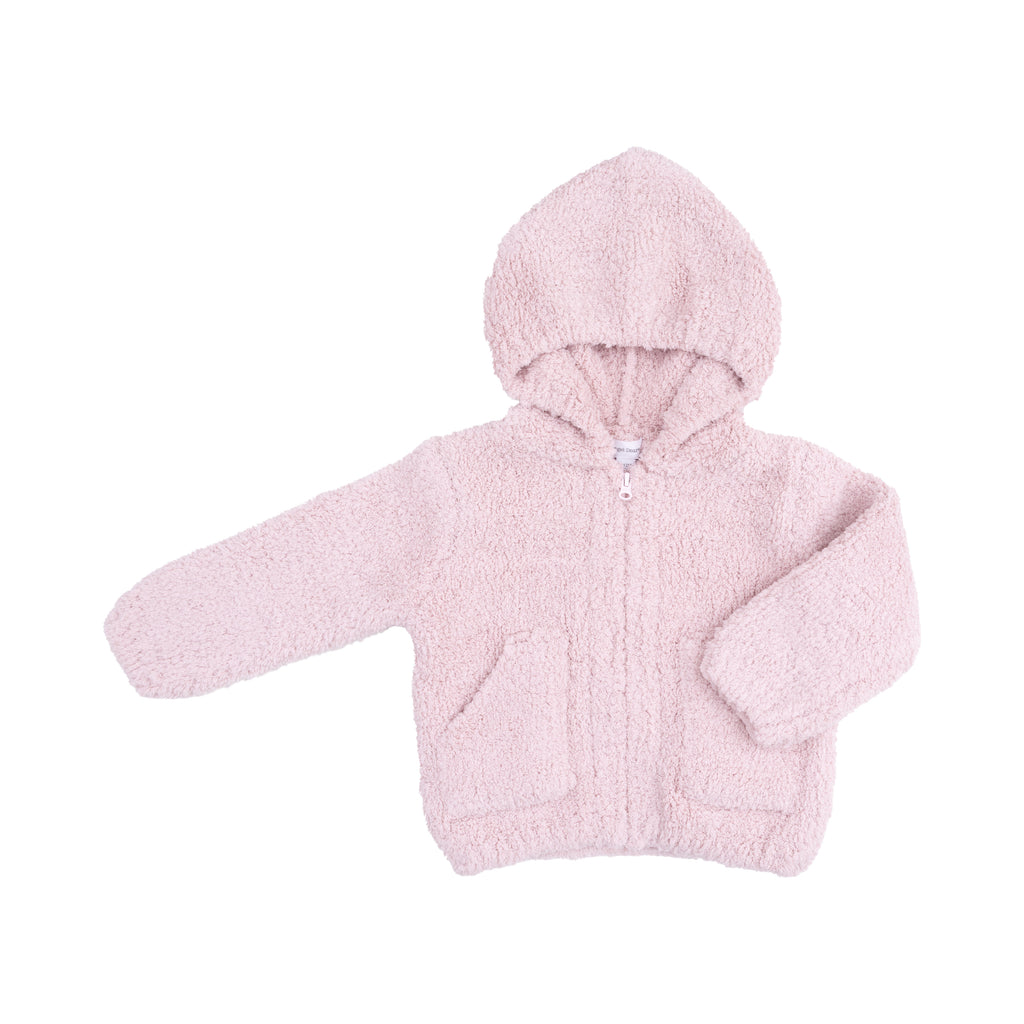 Chenille Hooded Jacket (Blush)