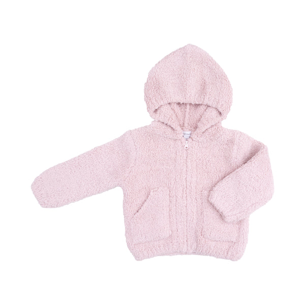 Chenille Hooded Jacket (Blush)