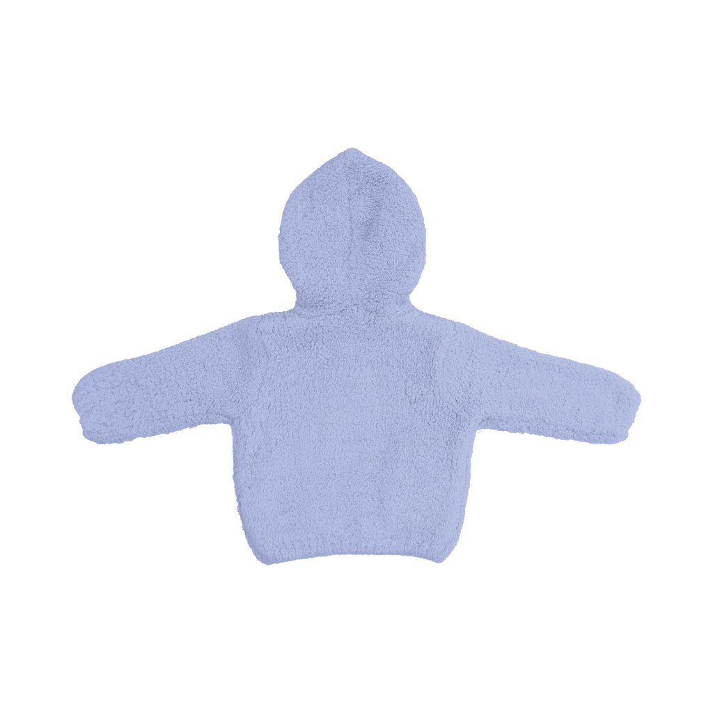 Chenille Hooded Jacket (Dusty Blue)