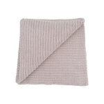 Chenille Blanket with Striped Texture (Stone)