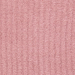Chenille Hooded Jacket with Striped Texture (Rose)