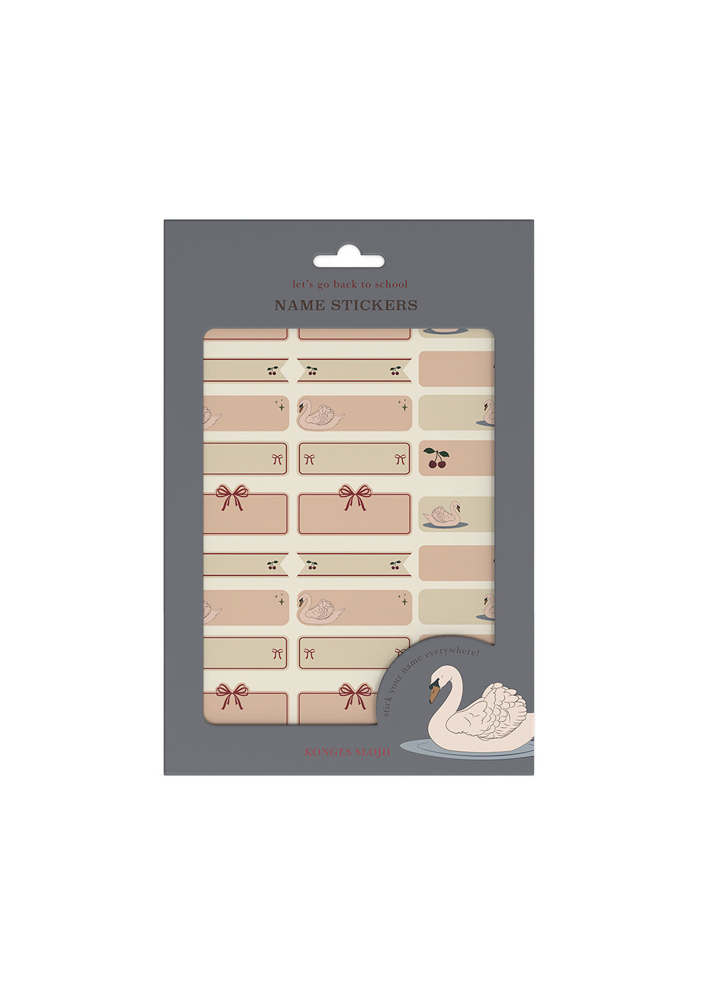 60 Pcs Name Stickers (Swan)