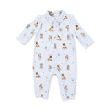 Polo Romper (Bestie Dogs Blue)