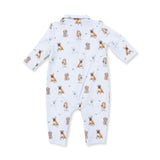 Polo Romper (Bestie Dogs Blue)