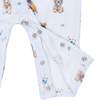 Polo Romper (Bestie Dogs Blue)