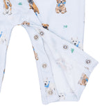 Polo Romper (Bestie Dogs Blue)